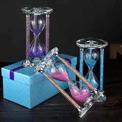 60 Minutes Sand Timers,Heart Shaped Crystal Hourglass, Sand Clock With Gift Box (Purple) -KitchenAid Shop 51dyDB3nWPL