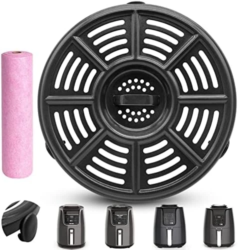 Air Fryer Grill Pan For Power XL Gowise 7QT Air Fryers,Nonstick Coating Crisper Plate,Air Fryer Replacement Parts,Air Fryer Rack,Air Fryer Accessories,Enamel Coating,Non-stick,Dishwasher Safe 9 Air Fryer Grill Pan For Power XL Gowise 7QT Air Fryers,Nonstick Coating Crisper Plate,Air Fryer Replacement Parts,Air Fryer Rack,Air Fryer Accessories,Enamel Coating,Non-stick,Dishwasher Safe - Image 7