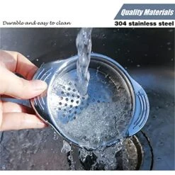 3PCS Tuna Can Strainer Stainless Steel Canning Colander Lid For Food Can, Oil Drainer Liquid Sieve Remover -KitchenAid Shop 51eDQHcxdtL
