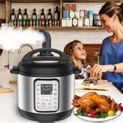 GXF Steam Release Diverter, Silicone Black Steam Diverter Kitchen Accessories For Instant Pot DUO,DUO Plus, Smart Pressure Cooker, Compatible With Mini, 3 Qt 5 Qt 6 Qt 8 Qt Pressure Valve (DUO/Smart) -KitchenAid Shop 51eHgwHGKXL