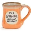 "I'm A Grandma, What's Your Superpower" 18 Oz Porcelain Coffee Cup Mug