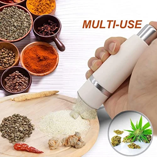 GENERIC The Humble Chef (THC) Herb, Tobacco, And Spice Grinder - Mechanical, Thumb Press Pen Style - Easy To Clean (White) (SB101-02) 5 GENERIC The Humble Chef (THC) Herb, Tobacco, And Spice Grinder - Mechanical, Thumb Press Pen Style - Easy To Clean (White) (SB101-02) - Image 3