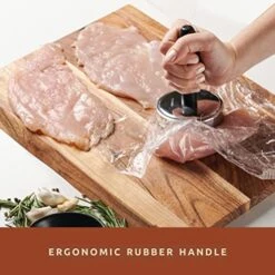 Meat Pounder Flattener, Easy-Grip Meat Tenderizer, Stainless Steel Meat Mallet For Cooking, Meat Hammer, Chicken Tenderizer, Meat Smasher Utensil, Kitchen Mallet, Meat Masher Tool