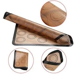 Macaron Silicone Baking Mats, Jsdoin Reusable Nonstick Macaron Parchment Paper, Baking Supplies Set, Include 2 Sheet Macaron Parchment Paper(16"x11.8"), 12 Piping Tip, 2 Piping Bag And 2 Bag Tie -KitchenAid Shop 51eULaUAV8L
