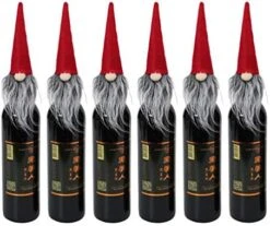6pcs Christmas Wine Bottle Topper Covers Gnome Hat Wine Bottle Decorations Christmas Party Favors Supplies Gifts (red) -KitchenAid Shop 51eWuJ9Co7L. AC