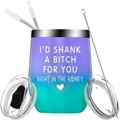 Best Friend Funny Gifts For Women, Friendship Gifts Birthday Gifts For Friends Female, Women, Sister Gifts From Sister, BFF Gifts For Women, Unique Personalized Gifts For Friends, Her - Wine Tumbler -KitchenAid Shop 51eZ2y5yY1L. AC