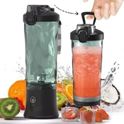 Portable Blender,Personal Size Blender For Shakes And Smoothies With 6 Blade Mini Blender 20 Oz For Kitchen,Home,Travel 12 Portable Blender,Personal Size Blender For Shakes And Smoothies With 6 Blade Mini Blender 20 Oz For Kitchen,Home,Travel -KitchenAid Shop 51ergCPlzbL. AC