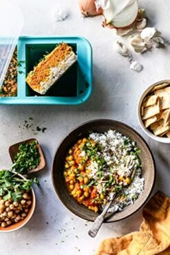 2-Cup Extra-Large Silicone Freezer Tray With Lid- 2 Pack - Makes 4 Perfect 2 Cup Portions - Freeze Soup, Stew, Sauce, Or Meals (2 Cup Tray, Aqua Color, Pack Of 2, With Lids) -KitchenAid Shop 51ezU7Sj9cL