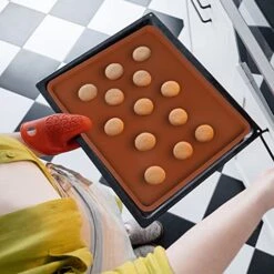 4 PCS 14x14 Inch Silicone Dehydrator Mats With Edge Square Silicone Sheets Non-stick Silicone Fruit Trays Reusable Fruit Leather Trays For Dehydrator High Temperature Resistance Roll Up Trays For Fruits Meat Vegetables Herbs 13 4 PCS 14x14 Inch Silicone Dehydrator Mats With Edge Square Silicone Sheets Non-stick Silicone Fruit Trays Reusable Fruit Leather Trays For Dehydrator High Temperature Resistance Roll Up Trays For Fruits Meat Vegetables Herbs -KitchenAid Shop 51f7thHbn6L