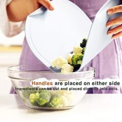 DOBLE Non-Scratch Cutting Board Set With Small, Medium, Large Boards With Holder. Highly Durable Material Knives Won't Cut. Flexible Food Safe TPU. Easy Grip Handle Ridges, Sides Prevent Spills -KitchenAid Shop 51fKPHJ1pXL