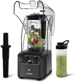 Commercial Quiet Blender, 2200 Watt Professional Countertop Blender With BPA-FREE 80oz Pitcher, Built-in Pulse & 15-speeds Control, Smoothie Blender For Commercial And Home 110V (Black) -KitchenAid Shop 51fMQB3QS2L. AC