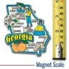 Georgia Jumbo State Magnet By Classic Magnets, Collectible Souvenirs Made In The USA