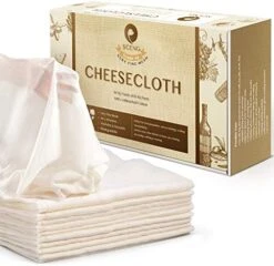 Heesecloth, Grade 90, 54 Sq Feet, 100% Unbleached Cotton Fabric, Ultra Fine Reusable Cheesecloth For Cooking, Straining (Grade 90-6Yards) -KitchenAid Shop 51fdGPT9LQL. AC
