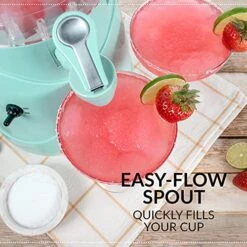 128-Ounce Margarita Maker & Slushie Machine, Makes One Gallon Frozen Drinks, Stainless Steel Flow Spout And Carry Handle, Creamy Texture, Double Insulated, Easy Clean, 1 Gallon, Aqua 15 128-Ounce Margarita Maker & Slushie Machine, Makes One Gallon Frozen Drinks, Stainless Steel Flow Spout And Carry Handle, Creamy Texture, Double Insulated, Easy Clean, 1 Gallon, Aqua -KitchenAid Shop 51ff5nbM7mS
