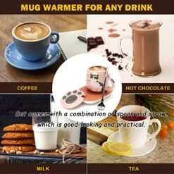 Cat Coffee Mug Warmer ,Smart Coffee Mug Warmer,Cute Cat Paw Mug Set,Novelty Coffee Mugs Mug Warmer For Desk Auto Shut Off Coffee Warmer Plate For Coffee,Tea,Water,Milk, Birthday Gift Box Pink -KitchenAid Shop 51fkgvIbmqL