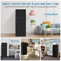 4.7 CU' Refrigerator, Mini Fridge With Freezer, Compact Refrigerator,Small Refrigerator With Freezer,Top Freezer, Adjustable Thermostat Control, Black (FR 472 BK) -KitchenAid Shop 51fsmI85LCL