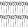24 Pieces Dinner Spoons Set, 8-Inch Spoons Silverware, Stainless Steel Spoons, Silverware Spoons, Mirror Polished Tablespoons, Dishwasher Safe, Silver Spoons For Home, Kitchen Or Restaurant
