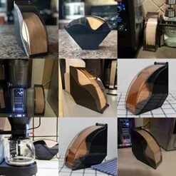 Coffee Filter Holder Storage Coffee Filter Paper Dispenser Rack With Dustproof Cover For V60 And Cone Coffee Filters -KitchenAid Shop 51g2AmwRntL