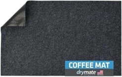 Coffee Maker Mat, (Coffee Station Bar Accessory) Protects Kitchen Countertops From Spills, Stains & Scratches - Absorbent/Waterproof/Machine Washable (USA Made) (12” X 20”) (Java Chalkboard) -KitchenAid Shop 51g5MJzkFcL. AC