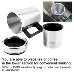 12v Car Kettle, Acouto 12V Car Electric Kettle 350ML 150ML Stainless Steel Car Electric Heating Kettle Coffee Tea Travel Thermos Water Heating Cup For Car Truck Travel Electric Kettle Fast Boiling -KitchenAid Shop 51g5WkDJ6cL