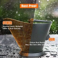 Risun Fireplace Ash Bucket With Shovel And Hand Broom, Coal Bucket, Metal Bucket, Pellet Bucket, And Wood Pellet Container For Charcoal Wood, Fire Pits, Burning Stoves, Indoor, And Outdoor -KitchenAid Shop 51g8nF8YjOL