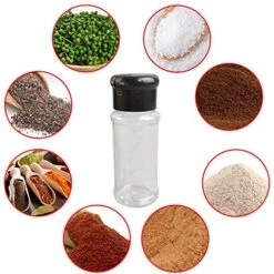 25Pcs Empty Plastic Spice Bottles Set For Storing Barbecue Seasoning Salt Pepper And More 75 Ml/2.5 Oz (Black) 18 25Pcs Empty Plastic Spice Bottles Set For Storing Barbecue Seasoning Salt Pepper And More 75 Ml/2.5 Oz (Black) -KitchenAid Shop 51gAoeAT1AL