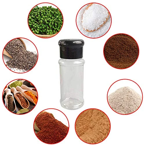 25Pcs Empty Plastic Spice Bottles Set For Storing Barbecue Seasoning Salt Pepper And More 75 Ml/2.5 Oz (Black) 6 25Pcs Empty Plastic Spice Bottles Set For Storing Barbecue Seasoning Salt Pepper And More 75 Ml/2.5 Oz (Black) - Image 4