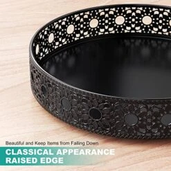 Lazy Susan Organizer, 12 Inch Lazy Susan Turntable For Cabinet Table, PHINOX Turntable Organizer Lazy Susan Spice Rack With Non-Slip Pad, Large Lazy Susan For Kitchen Bathroom Pantry Vanity (Metal) -KitchenAid Shop 51gDTMpiGoL