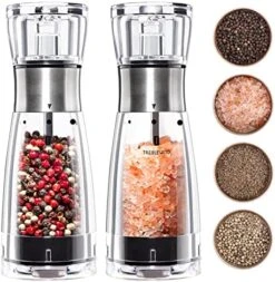 Pepper Grinder Or Salt Mill Set Grind Smoothly-Adjustable Coarseness Refillable Pepper Mill Grinder Easy To Clean TREBLEWIND -KitchenAid Shop 51gMpi8lopL. AC 1