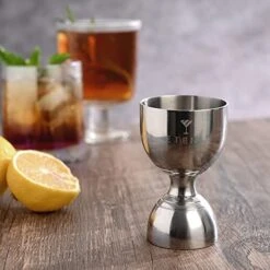 Jigger For Bartending | Bar Cocktail Measuring Jigger 2 Oz 1 Oz | Shot Measure Jigger With Measurements Inside | Double Chaser Bell Jiggers | Drink Measure Alcohol | Bartender Tools -KitchenAid Shop 51gN64BWKML