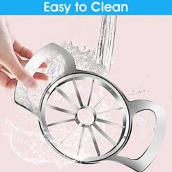 Apple Slicer 12 Slices, Upgraded Version 12-Blade Extra Large Apple Cutter, Heavy Duty Stainless Steel Apple Corer, Fruit Cutter, Ultra Sharp Apple Corer And Slicer, Divider For Upto 4 Inches Apple -KitchenAid Shop 51gNCpGTSKL