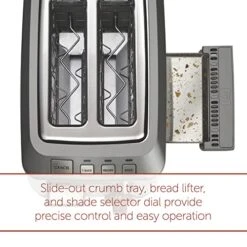 Olf Gourmet 2-Slice Extra-Wide Slot Toaster With Shade Selector, Bagel And Defrost Settings, Red Knob, Stainless Steel (WGTR152S) -KitchenAid Shop 51gV8ICZYKL