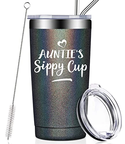 Gifts For Aunt - Best Aunt Ever Gifts - Auntie Gifts From Niece, Nephew - Funny Birthday Christmas Gifts For Auntie, New Aunt, First Time Aunt - Vacuum Insulated Tumbler Cup 3 Gifts For Aunt - Best Aunt Ever Gifts - Auntie Gifts From Niece, Nephew - Funny Birthday Christmas Gifts For Auntie, New Aunt, First Time Aunt - Vacuum Insulated Tumbler Cup