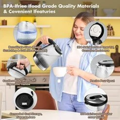 Electric Kettle Hammered Glasses Kettle,Easy To Clean Limescale Inner Liner Hot Water Boiler, 1500W Wide Opening 1.8L Glass Tea Kettle,LED Indicator Auto Shut-Off & Boil-Dry Protection,Matte Black 6 Electric Kettle Hammered Glasses Kettle,Easy To Clean Limescale Inner Liner Hot Water Boiler, 1500W Wide Opening 1.8L Glass Tea Kettle,LED Indicator Auto Shut-Off & Boil-Dry Protection,Matte Black -KitchenAid Shop 51gh7uD01SL