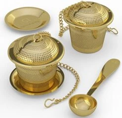 Oose Leaf Tea Infuser (Set Of 2) With Tea Scoop And Drip Dray By Apace - Ultra Fine Stainless Steel Strainer & Steeper For A Superior Brewing Experience 17 Oose Leaf Tea Infuser (Set Of 2) With Tea Scoop And Drip Dray By Apace - Ultra Fine Stainless Steel Strainer & Steeper For A Superior Brewing Experience -KitchenAid Shop 51gkVxnQ0L. AC