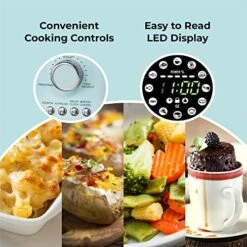 Retro Countertop Microwave Oven, 0.9 Cu. Ft. 800-Watts With LED Digital Display, Child Lock, Easy Clean Interior, Cu.Ft, Aqua -KitchenAid Shop 51glYxi0q2L