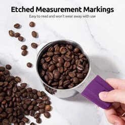 Measuring Cups, U-Taste Magnetic Measuring Cups And Spoons Set Of 13 In 18/8 Stainless Steel: 7 Measuring Cups And 5 Measuring Spoons With 1 Professional Magnetic Measurement Conversion Chart -KitchenAid Shop 51goyoHSb7L