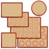 Silicone Baking Mat Set Of 6, Easy Clean & Non-Stick Food Grade Reusable Baking Mat, Silicon Baking Mats Oven Liner Sheet, Round & Square Cake Mat, Pastry Board Rolling Dough Mats For Macaron Cookie