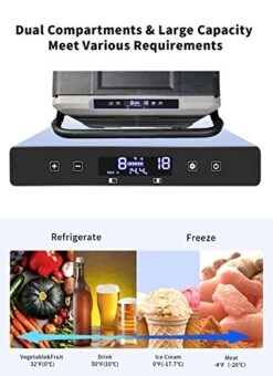 Dual Temperature Control TWW75 Portable Refrigerator 80 Quart(75 Liter) Compact Fridge Mini Freezer For Travel,Camping,Fishing, Outdoor -12/24V DC 14 Dual Temperature Control TWW75 Portable Refrigerator 80 Quart(75 Liter) Compact Fridge Mini Freezer For Travel,Camping,Fishing, Outdoor -12/24V DC -KitchenAid Shop 51gz6wIDy7L