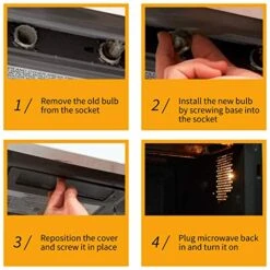 40 Watt Appliance Bulb, 40 Watt Microwave Bulb GE WB36x10003 - Microwave Light - Fits Most GE And Whirlpool Ovens, E17 Base Bulb - Pack Of 6 -KitchenAid Shop 51h1jOdQf1L