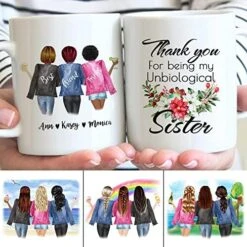 Best Friend Mugs For Women, Choose Name Personalized Friendship Coffee Mug For Bestie BFF, Galantine's Day Gift, Long Distance Friendship, Birthday Gifts 11oz Mug -KitchenAid Shop 51h21PrhI0L. AC