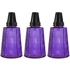 Seraphic Torches For Outside - Citronella 16oz Table Top Torch For Patio, Garden, Lawn, And Outdoor Parties, Set Of 3, Purple -KitchenAid Shop 51h6de1sbzL