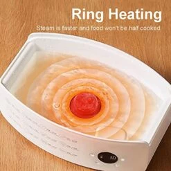 Food Steamer 3 Tier Electric Vegetable Steamer With Timer 12L Multifunctional Digital Steamer For Fast Simultaneous Cooking ,BPA-Free, White, M -KitchenAid Shop 51hAcued2CL