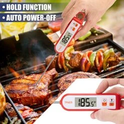 Instant Read Meat Thermometer Digital Food Thermometer Cooking Thermometer Instant Read Meat Thermometer Candy Thermometer With ℉/℃ Switch For Food Meat Grill BBQ Milk By DWEPTU -KitchenAid Shop 51hCDuVlkML