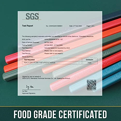 Chopsticks, GLAMFIELDS 5 Pairs Premium Reusable Multicolour Chopsticks For Sushi Japanese Matte Anti-slip Chop Sticks With Gift Case Lightweight Dishwasher Safe, 9.6 Inch 3 Chopsticks, GLAMFIELDS 5 Pairs Premium Reusable Multicolour Chopsticks For Sushi Japanese Matte Anti-slip Chop Sticks With Gift Case Lightweight Dishwasher Safe, 9.6 Inch