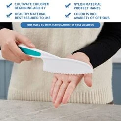 Kids Safe Plastic Nylon Knife,3-Piece Kid Friendly Knives -KitchenAid Shop 51hFY3ZEPOL