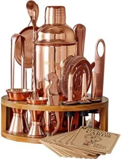 Bartender Kit - 15 Piece Set Including Cocktail Shaker And Bar Accessories, Perfect For Drink Mixing At Home, Plus Exclusive Recipe Cards -KitchenAid Shop 51hKlcJBL. AC