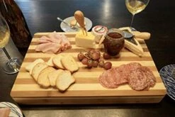 Reversible Cutting Board For Kitchen - A Combo Of EXTRA THICK Multipurpose Large Chopping Board (17 X 11.8 X 1.6) ; This Butcher Block Makes Great House Warming Presents And Kitchen Accessories -KitchenAid Shop 51hNGmuT2kL