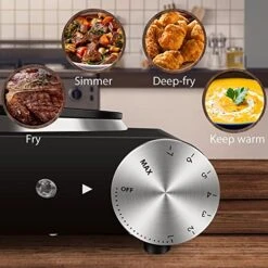 Electric Hot Plate For Cooking Portable Single Burner 1500W Cast Iron Hot Plates Heat-up In Seconds Adjustable Temperature Control Stainless Steel Non-Slip Rubber Feet Upgraded Version B101 -KitchenAid Shop 51hSSbAvZTL