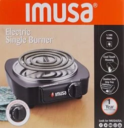 MUSA USA Electric Single Burner, Black